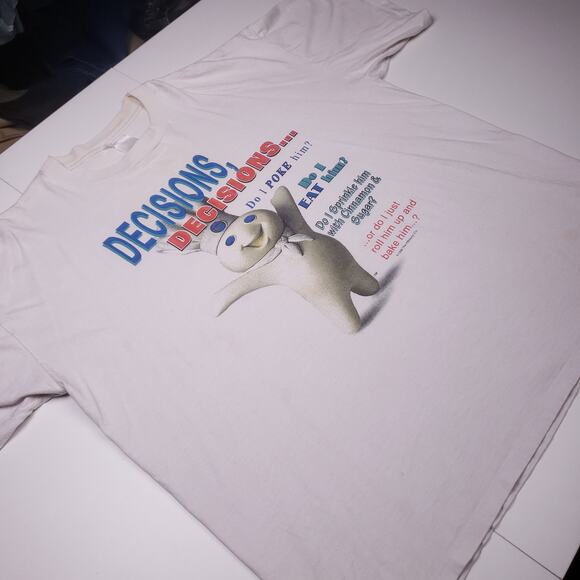 Vtg 90s Pillsbury Dough-Boy Mens Tee - Picture 2 of 7